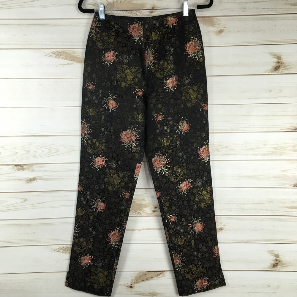Etcetera Floral Silk Blend Trousers